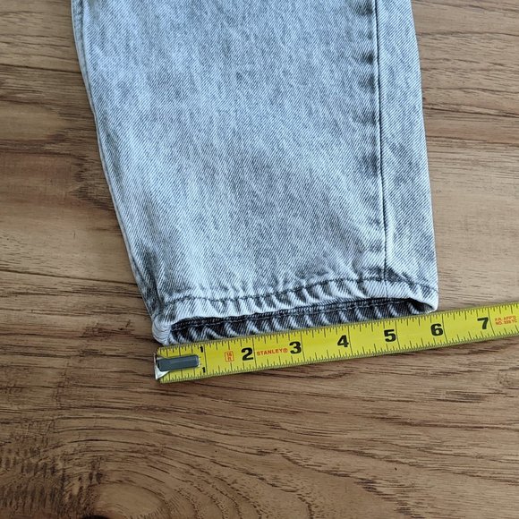 Gap High Rise Acid Wash Barrel Wide Leg Jeans Gray 26 2 100% Cotton - Picture 8 of 12